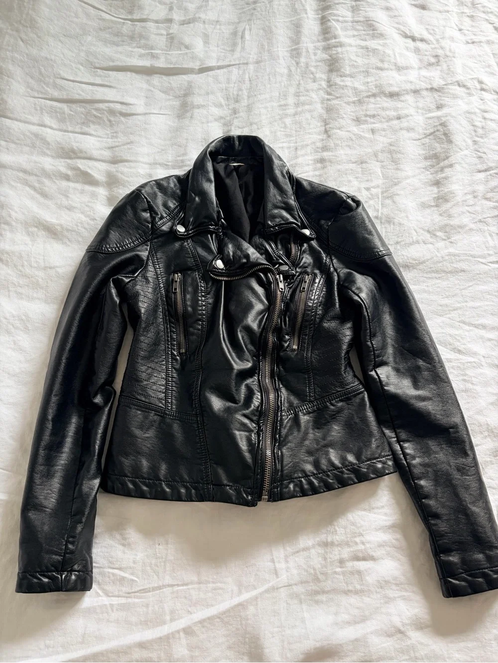 Free People Vegan Leather Moto Jacket - 4